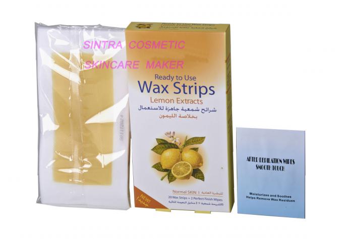 Lemon Extracts Hair Removal Wax Strips , Natural Body Waxing Strips STF8126