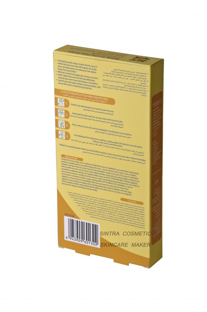 Lemon Extracts Hair Removal Wax Strips , Natural Body Waxing Strips STF8126