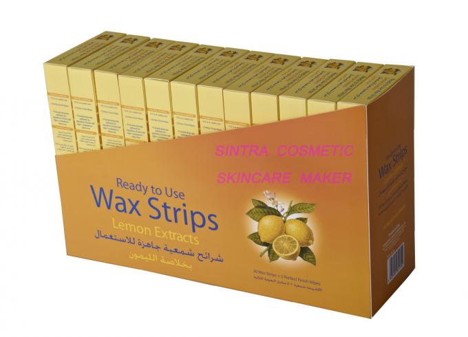 Lemon Extracts Hair Removal Wax Strips , Natural Body Waxing Strips STF8126