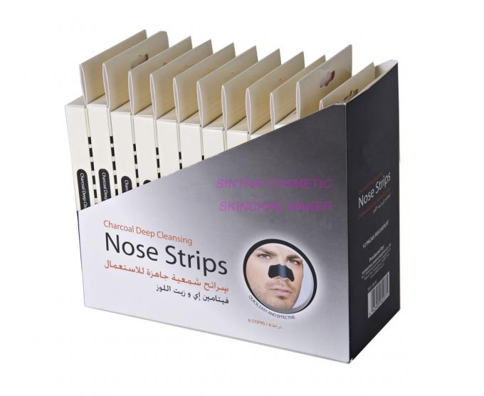Face Hair Removal Wax Strips For Men / Charcoal Blackhead Nose Strips STF8032