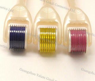 The 2.5mm / 3.0mm Size Micro Needle Roller With Safer Titanium Plastic For Remove Wrinkles