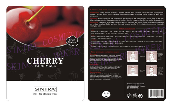 Cherry Lightening Moisturizing Natural Facial Masks For Aging Skin SG-03