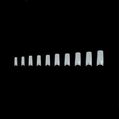 Nature White Artificial Nail Tips , Art Classical French False Nails