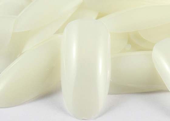 500 Pcs Artificial Cream Color Nail Painting Tips French Full Cover Acrylic