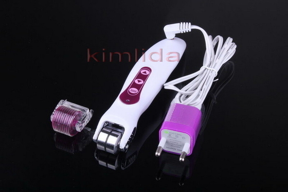 LED Photon / Micro-current Galvanic / Vibrating DNS Microneedle Roller 4 in 1