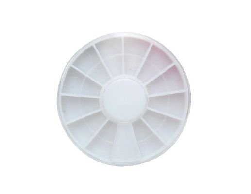 12 cells rotating Nail Art Tools plastic acrylic cosmetic nail art case