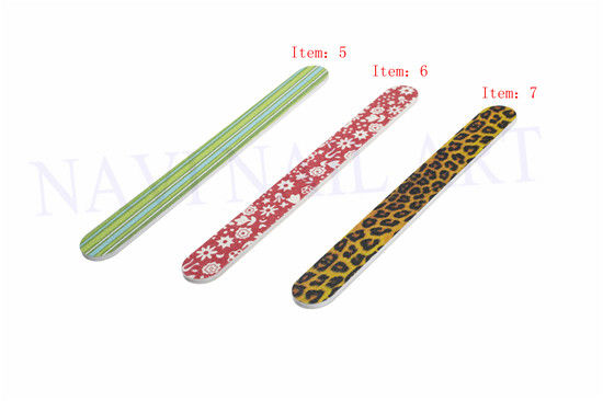 Manicure Finger tool Nail Buffer Full color Printing Pattern Triangle