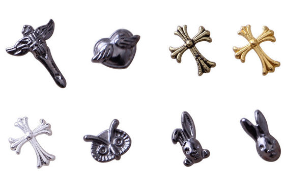 Fashional Metal Glitter Nail Art Decorations 3D Nail Stickers