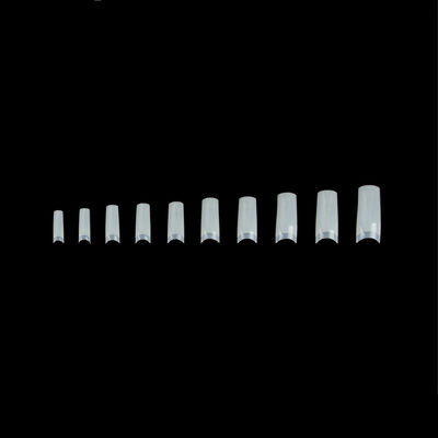 Nature White Artificial Nail Tips , Art Classical French False Nails