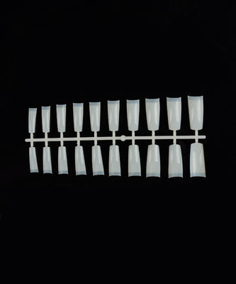 Nature White Artificial Nail Tips , Art Classical French False Nails