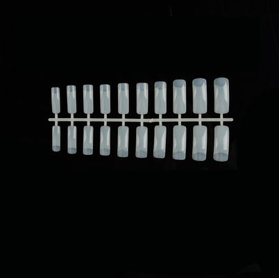 Square Nature White Clear ABS Full Nail Tips Art False Nails