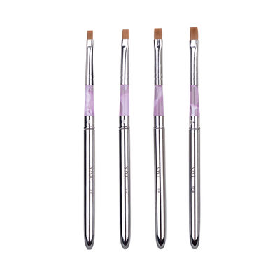 Striping Brush Nail Art Tool Metal Handle 4 sizes Marten , UV Nail Brushes