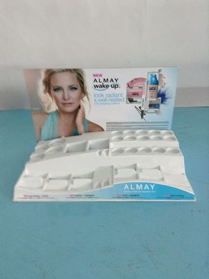 Portable Acrylic Cosmetic Display Stands For Nail Polish Cosmetics